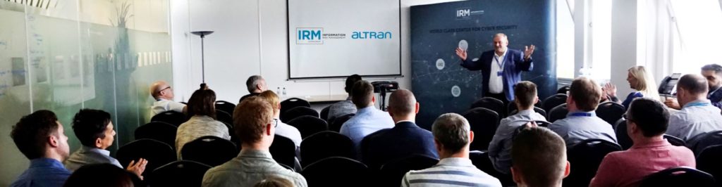 Charles White presenting during IRM Company Day