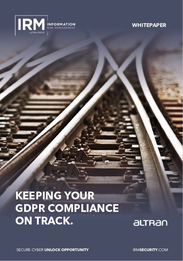 GDPR Compliance On Track Whitepaper Front Cover