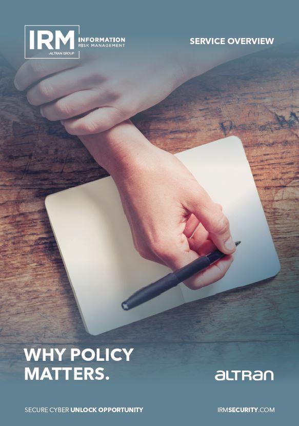 Policy Set brochure front cover